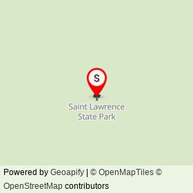 Saint Lawrence State Park on ,  New York - location map