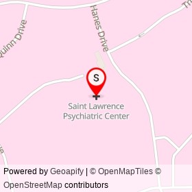 Saint Lawrence Psychiatric Center on Chimney Point Drive, Ogdensburg New York - location map
