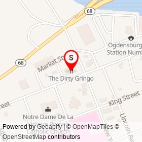 The Dirty Gringo on Main Street, Ogdensburg New York - location map