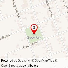 Grove Park on , Ogdensburg New York - location map