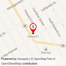 Stewart's on State Street, Ogdensburg New York - location map