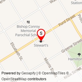 Stewart's on Ford Street, Ogdensburg New York - location map