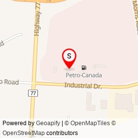 Tim Hortons on Industrial Drive, Comber Ontario - location map