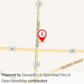 Esso on Manning Road, Tecumseh Ontario - location map