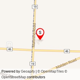 Tim Hortons on Manning Road, Lakeshore Ontario - location map
