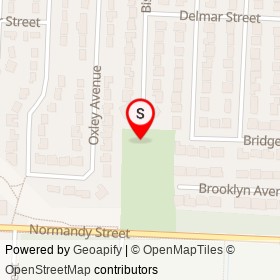Steve Budimir Park Playground on Bishop Street, Lasalle Ontario - location map