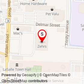 Zehrs on Delmar Street, Lasalle Ontario - location map