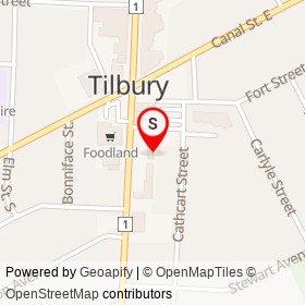 Little Caesars on Queen Street South, Tilbury Ontario - location map