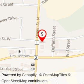 NAPA Auto Parts on Centre Street East, Tilbury Ontario - location map