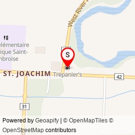 Trepanier's on West River Road, Lakeshore Ontario - location map