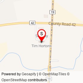 Tim Hortons on Manning Road, Tecumseh Ontario - location map