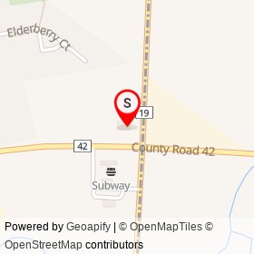 Pioneer on County Road 42, Tecumseh Ontario - location map