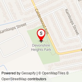 Devonshire Heights Park on , Windsor Ontario - location map