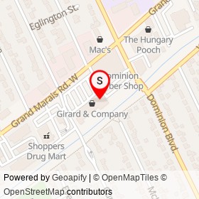 Home Hardware on Grand Marais Road West, Windsor Ontario - location map