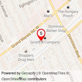 Deb's Place on Curry Avenue, Windsor Ontario - location map