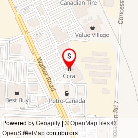 Cora on Walker Road, Windsor Ontario - location map