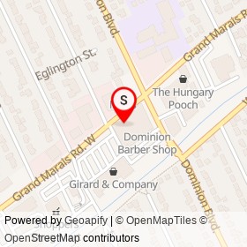 Oven 360 on Grand Marais Road West, Windsor Ontario - location map