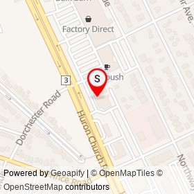 RBC on Huron Church Road, Windsor Ontario - location map