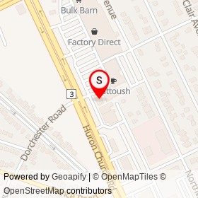 Wendy's on Huron Church Road, Windsor Ontario - location map