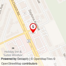 KFC on Malden Road, Windsor Ontario - location map
