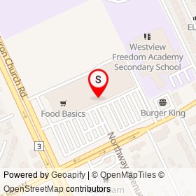 Dollarama on Northway Avenue, Windsor Ontario - location map