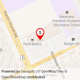 BMO on Northway Avenue, Windsor Ontario - location map