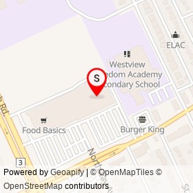 Canadian Tire on Northway Avenue, Windsor Ontario - location map