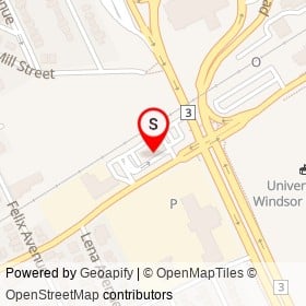 McDonald's on College Avenue, Windsor Ontario - location map