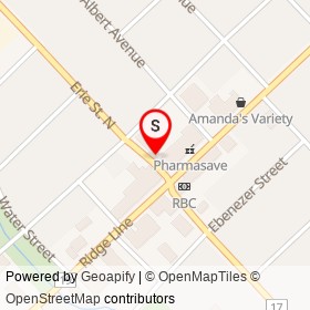 Yecks the Other Place on Erie Street North, Ridgetown Ontario - location map