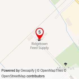 Ridgetown Feed Supply on West Street, Ridgetown Ontario - location map