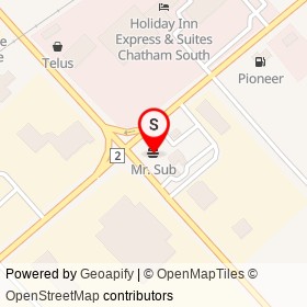 Mr. Sub on Keil Drive South, Chatham Ontario - location map