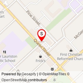 Frick's Fish & Chips on Queen Street, Chatham Ontario - location map