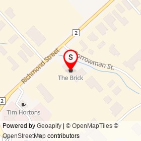 The Brick on Borrowman Street, Chatham Ontario - location map