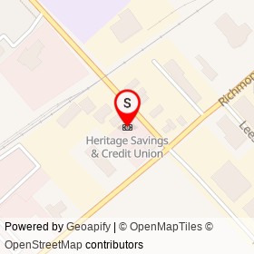 Heritage Savings & Credit Union on Merritt Avenue, Chatham Ontario - location map