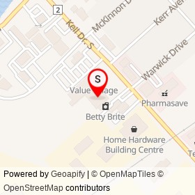 Bowlerama on Keil Drive South, Chatham Ontario - location map
