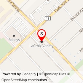 LaCroix Variety on Kendall Street, Chatham Ontario - location map