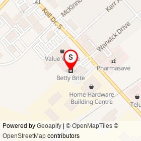 Betty Brite on Keil Drive South, Chatham Ontario - location map