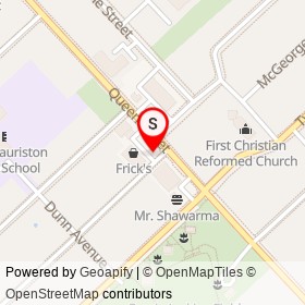 The Cone and Shake Shop on Sunnyside Avenue, Chatham Ontario - location map