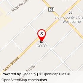 GOCO on Main Street, West Elgin Ontario - location map