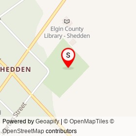 Shedden on , Southwold Ontario - location map
