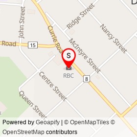RBC on Currie Road, Dutton/Dunwich Ontario - location map