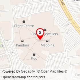 White Oaks Mall Food Court on Piers Crescent, London Ontario - location map