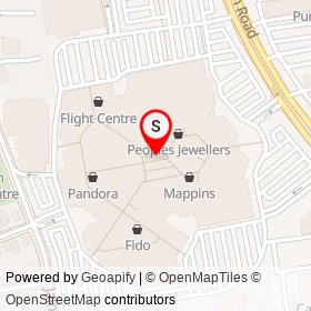 American Eagle Outfitters on Wellington Road, London Ontario - location map