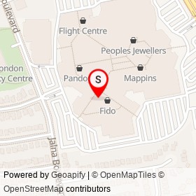 Govinda Galleries on Jalna Boulevard, London Ontario - location map