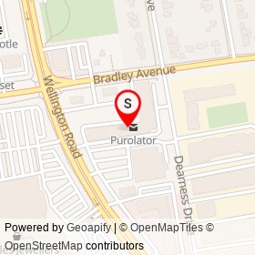 Once Upon a Child on Bradley Avenue, London Ontario - location map