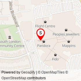 Gap on Jalna Boulevard, London Ontario - location map
