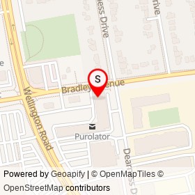 Henry's on Bradley Avenue, London Ontario - location map