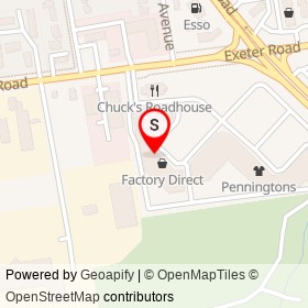 Home Run Sports on Exeter Road, London Ontario - location map