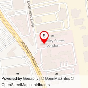 168 Sushi Buffet on Dearness Drive, London Ontario - location map
