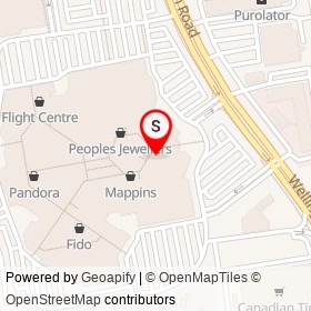 Tip Top Tailors on Wellington Road, London Ontario - location map